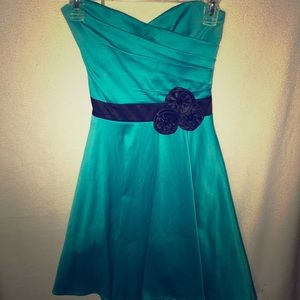 Robin’s Egg Blue, Strapless Dress